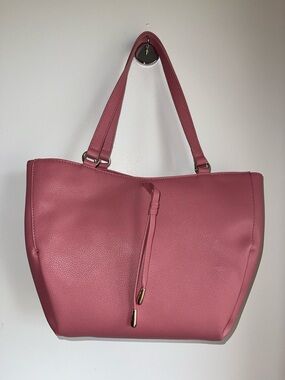 LC Lauren Conrad Pink Pebbled Leather Shoulder Bag NWT